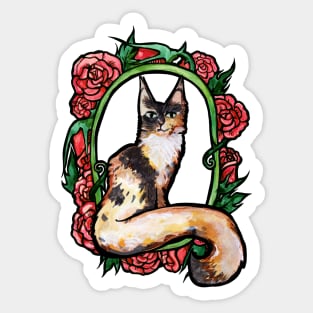 Fancy Maine Coon Cat Sticker